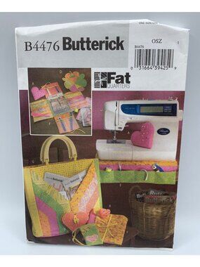 Butterick Fat Quarters Sewing Acessories Sewing Pattern B4476 Uncut 2005